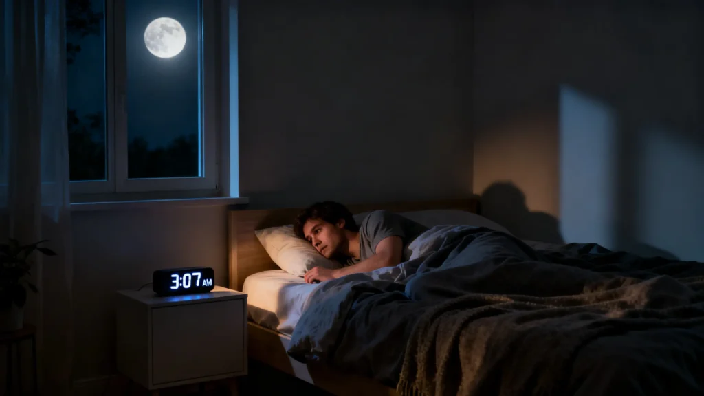 dlaczego budzę się o 3 w nocy – nocne wybudzenie i problem z ponownym zaśnięciem
