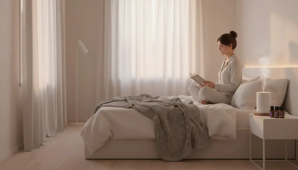 olejki na sen w aromaterapii wieczornej w sypialni