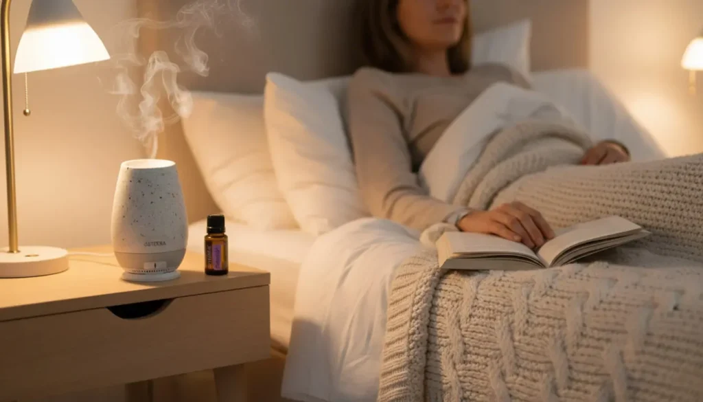 jak stosować olejki na noc w sypialni – dyfuzor z olejkami eterycznymi przed snem